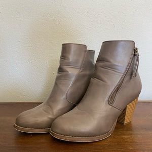 JustFab Tan Booties